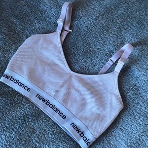 New balance ribbed sports bra